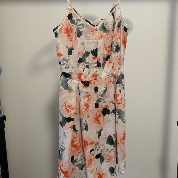 Light Pink Floral Dress - Picture 1 of 4